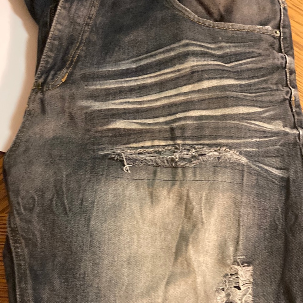 Switch jeans white and blue ripped jeans/mens/ 42x32